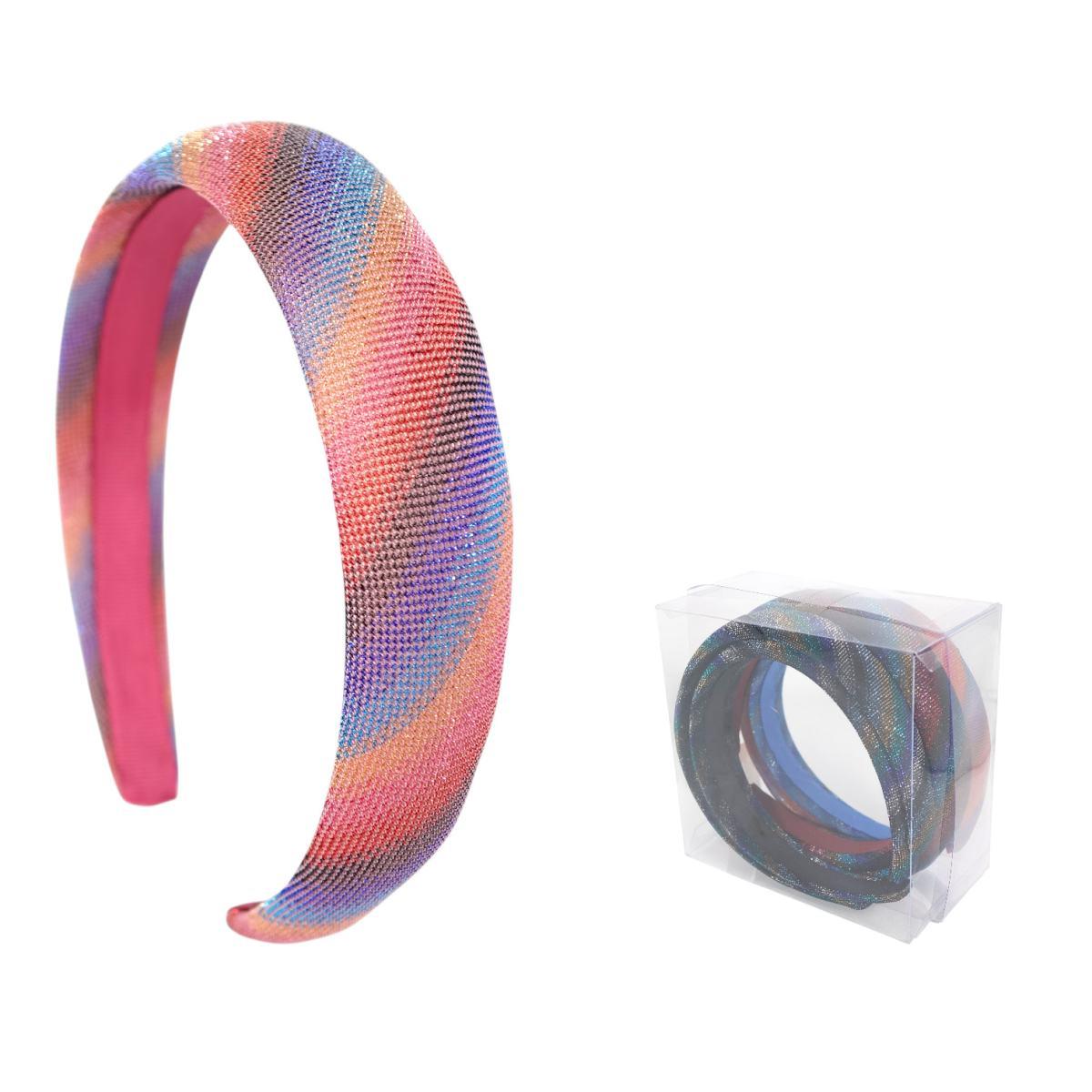 Cerchietto per capelli imbottito glitterato in poliestere Lill