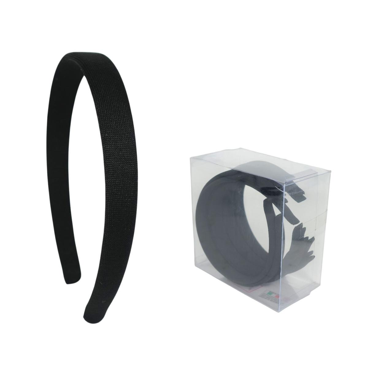 Cerchietto per capelli lycra 2 cm nero in nylon Lillà