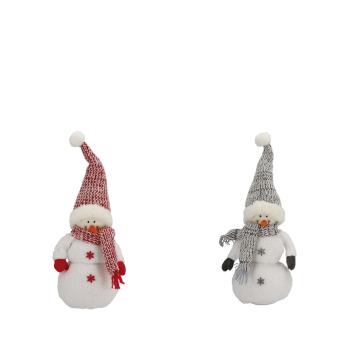 Decorazione natalizia modello pupazzo di neve cm20x12xh50