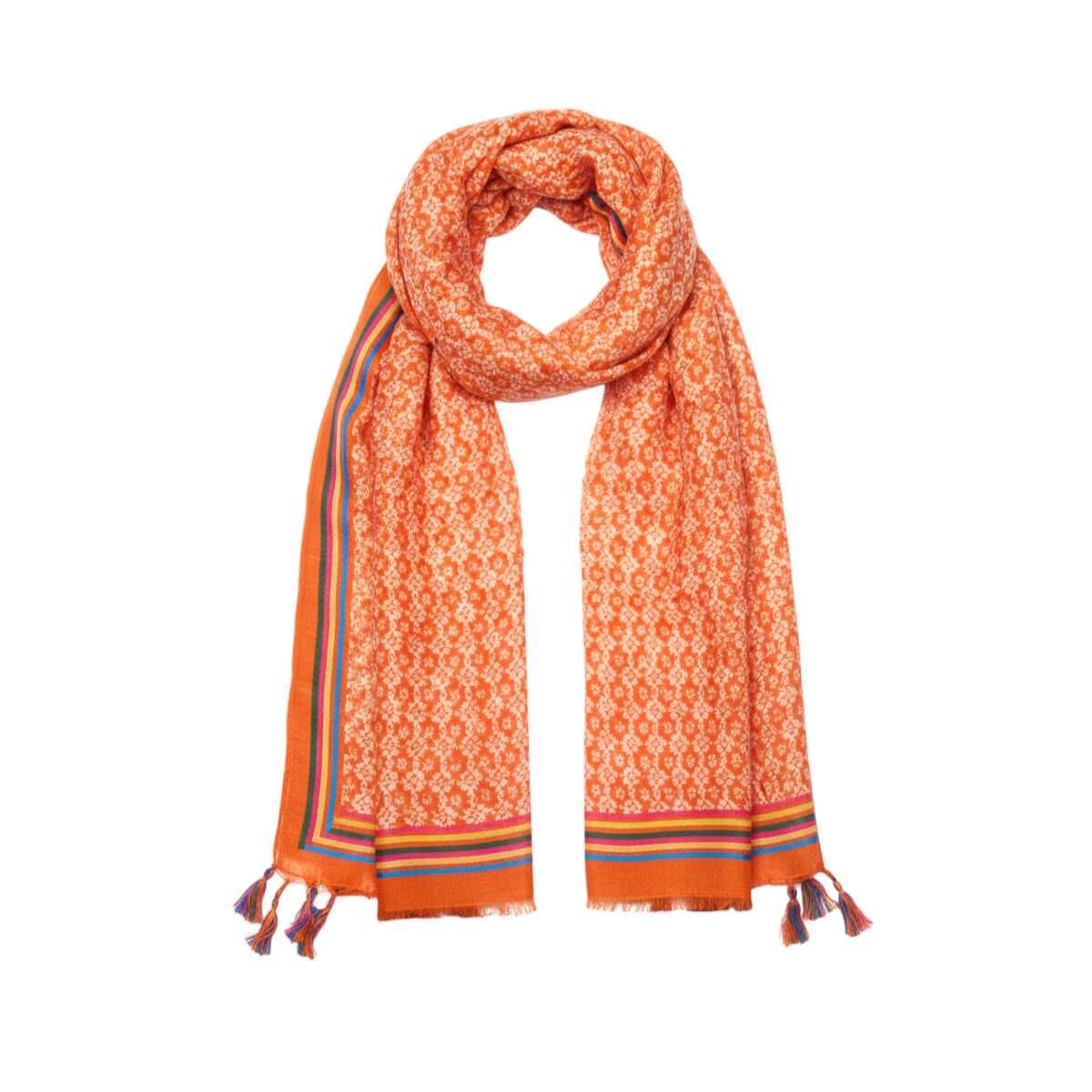 Sciarpa donna motivo floreale in viscosa Vogue Italy