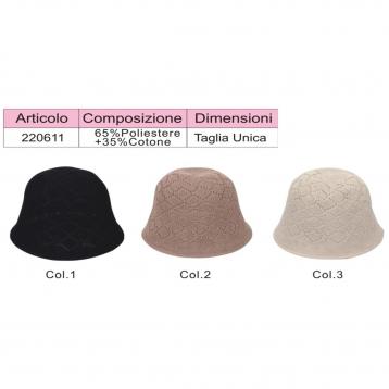 Cappello donna cotone e poliestere coveri collection