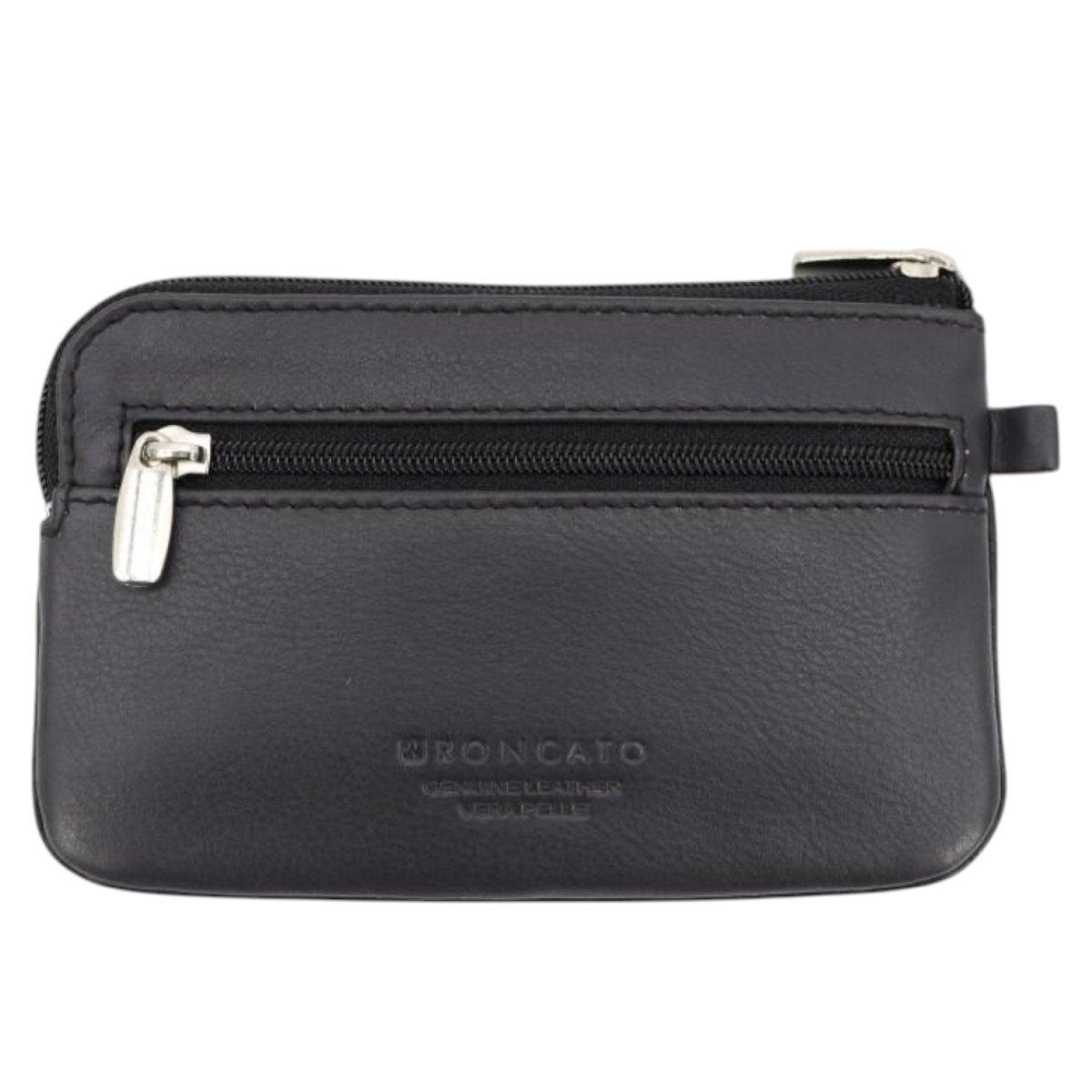 Portachiavi uomo in pelle bustina con cerniera Roncato