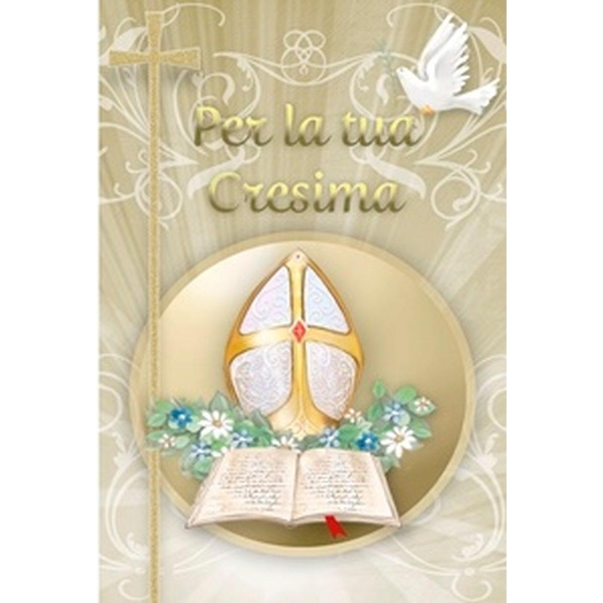 Biglietti auguri santa cresima 2 soggetti