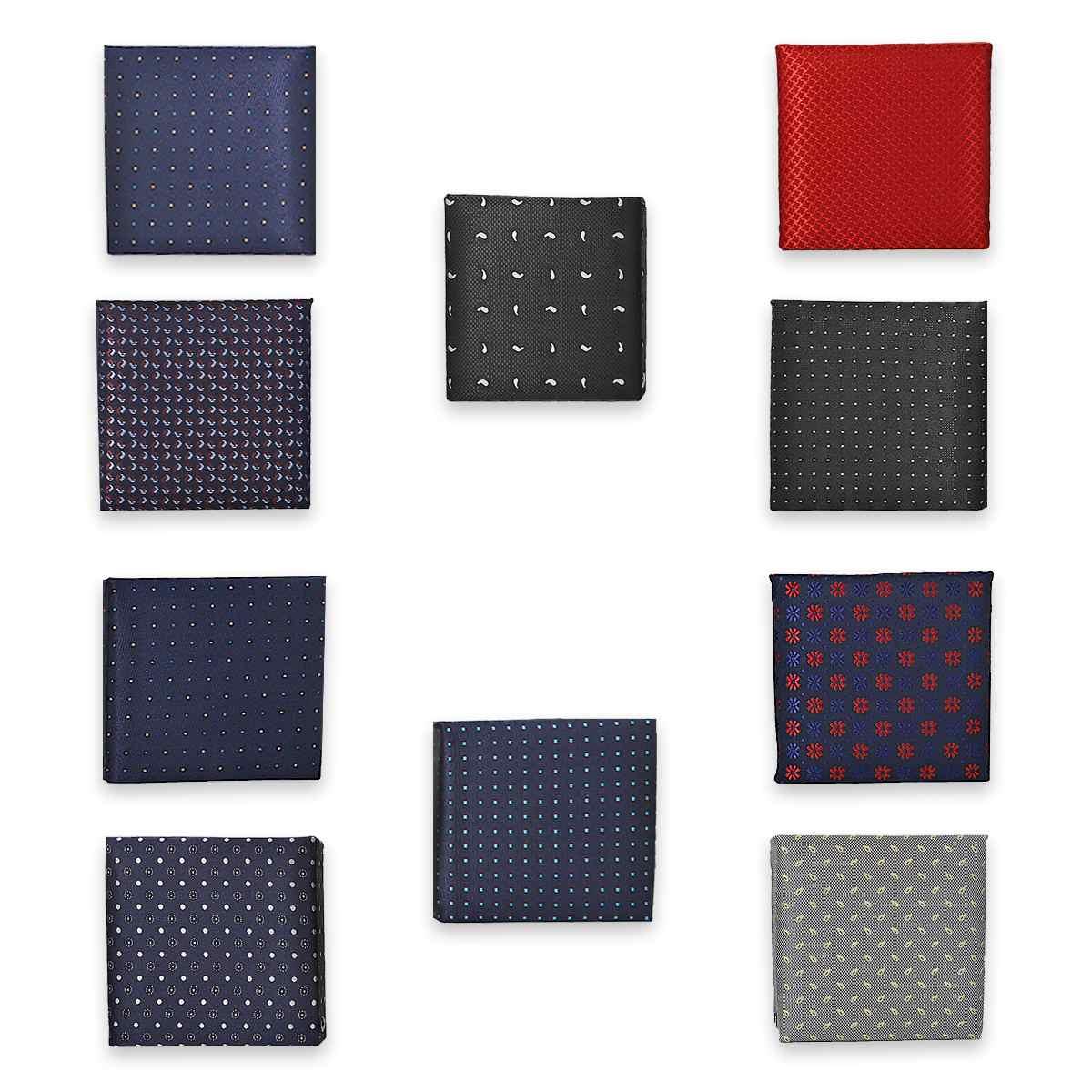 Set cravatta con pochette taschino coordinati fantasia Made in Italy