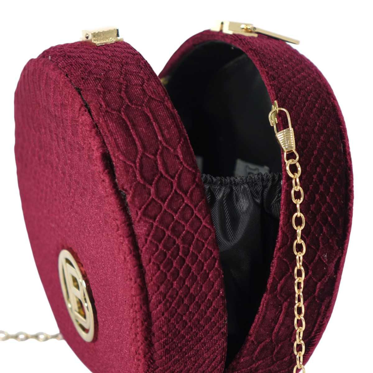 Borsa donna circolare da cerimonia in velluto Laura Biagiotti