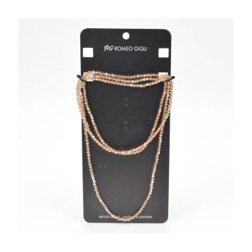 Collana donna lunga con pietre champagne Romeo Gigli
