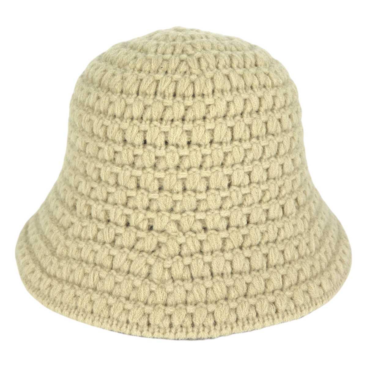 Cappello donna bucket effetto maglia