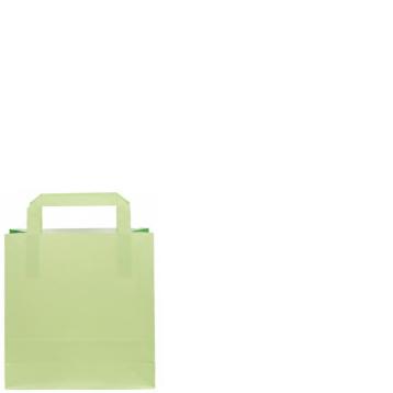 Shopper in carta h.24 cm x l.18 x p.8 cm bicolor verde