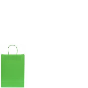 Shopper in carta h.24 x l.18 x p.8 cm colore verde chiaro