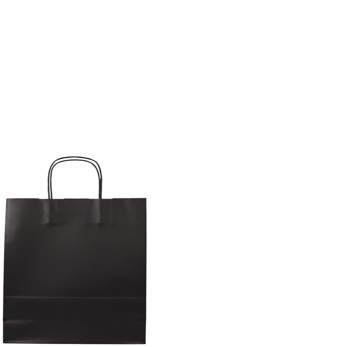 Shopper in carta h.29 x l.22 x p.10 cm colore nero