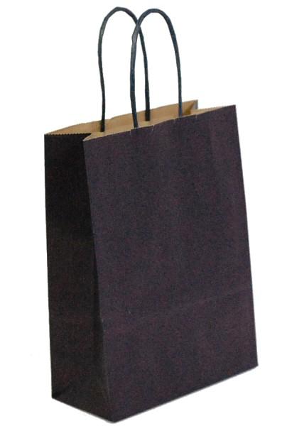 Shopper in carta h.24 x l.18 x p.8 cm colore eco blu notte