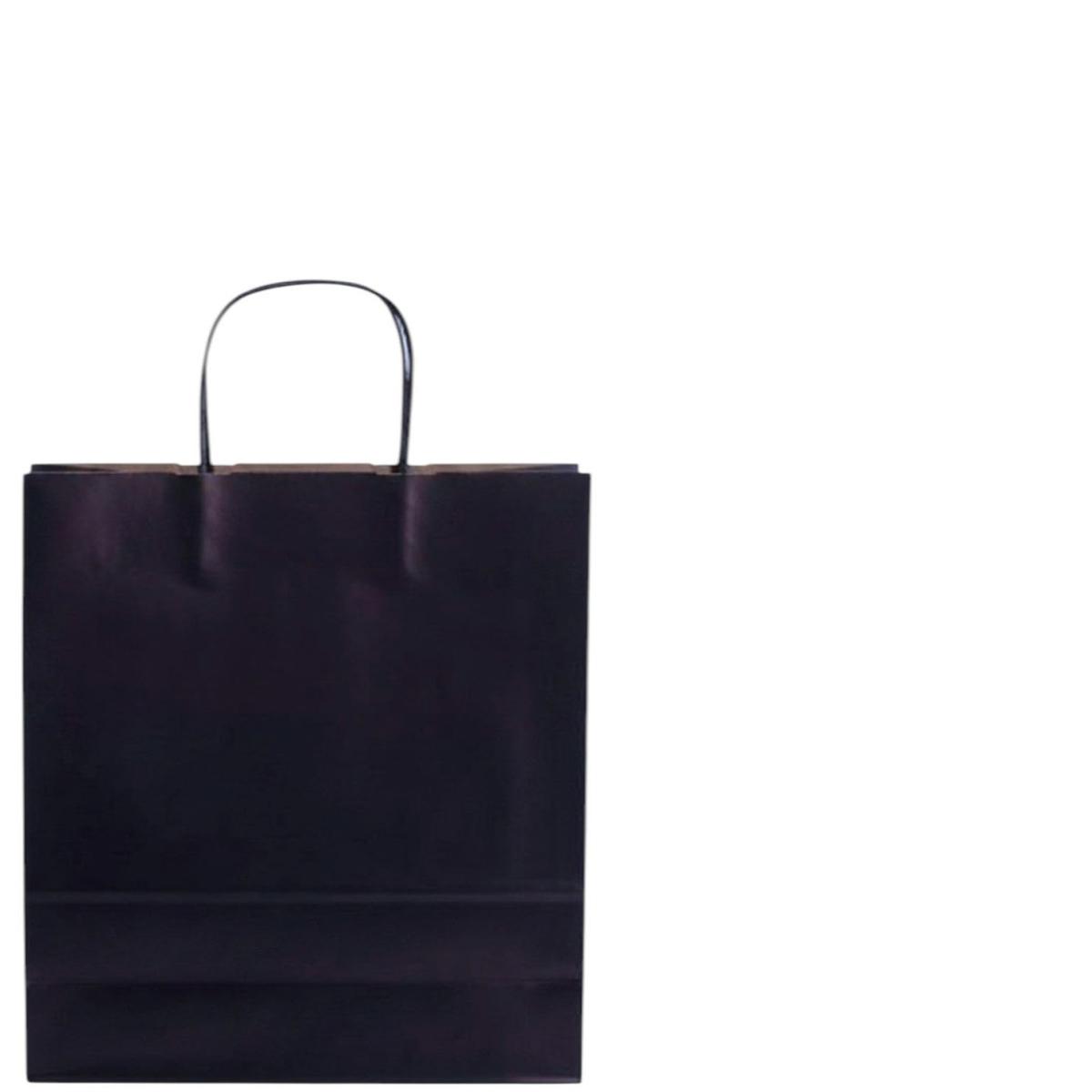 Shopper in carta h.37 x l.27 x p.12 cm colore eco blu scuro