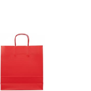 Shopper in carta h.37 x l.27 x p.12 cm colore rosso