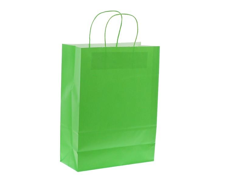 Shoppers in  carta colore verde chiaro H37 X L27 X P12