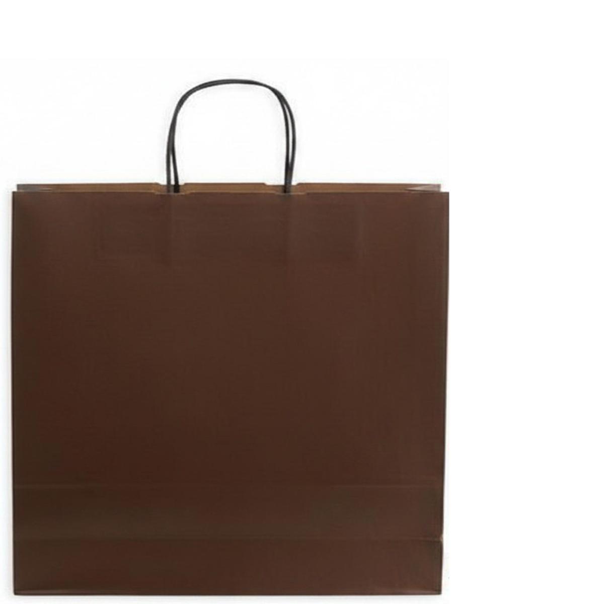 Shopper in carta h.41 x l.36 x p.12 cm colore marrone