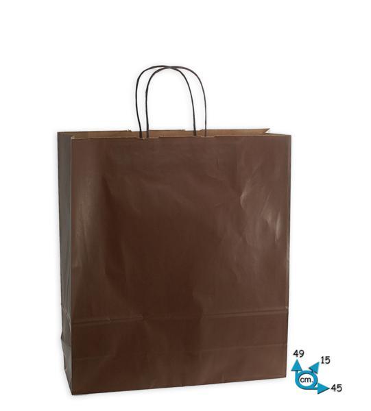 Shoppers carta  H41 X L36 X P12 cm.colore marrone