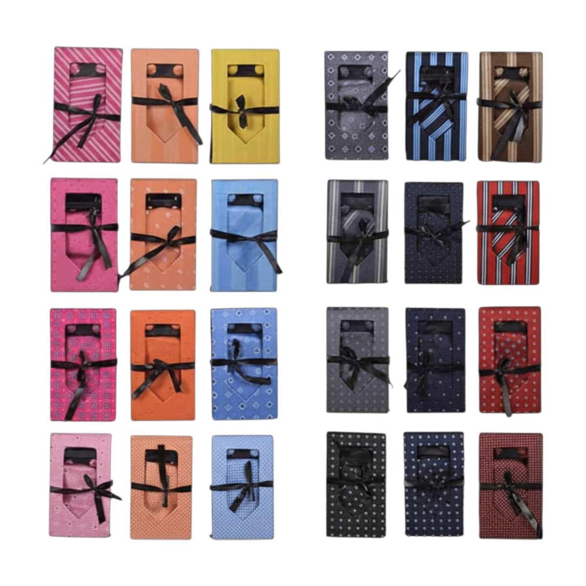 Set cravatta papillon e gemelli abbinati in box Romeo Gigli