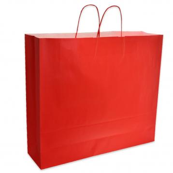 Shoppers carta  H49 X L55 X P15 cm. colore rosso