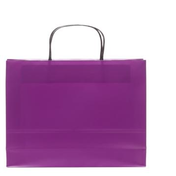Shopper in carta h.49 x l.55 x p.15 cm colore viola