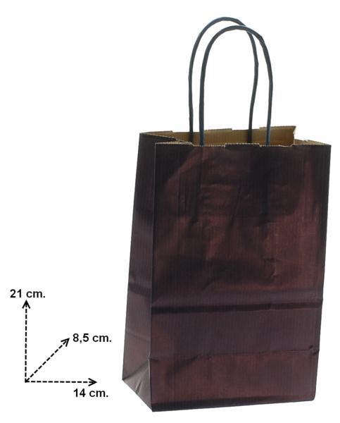 Shopper in carta h.21 x l.14 x p.8 cm colore blu notte