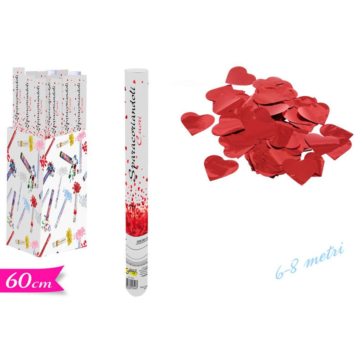 tubo spara petali a forma di cuore 60 cm
