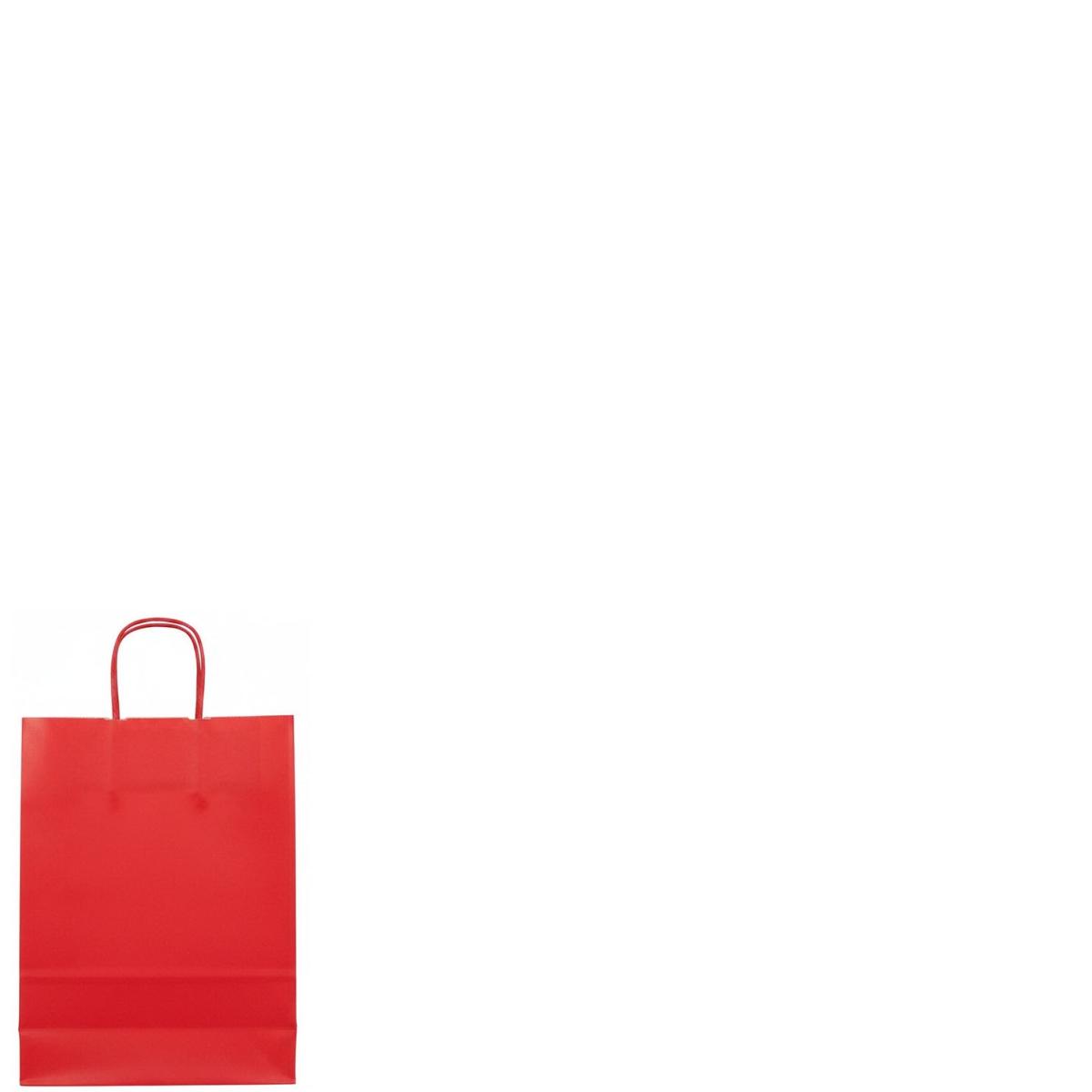 Shopper in carta h.21 x l.14 x p.8 cm colore rosso