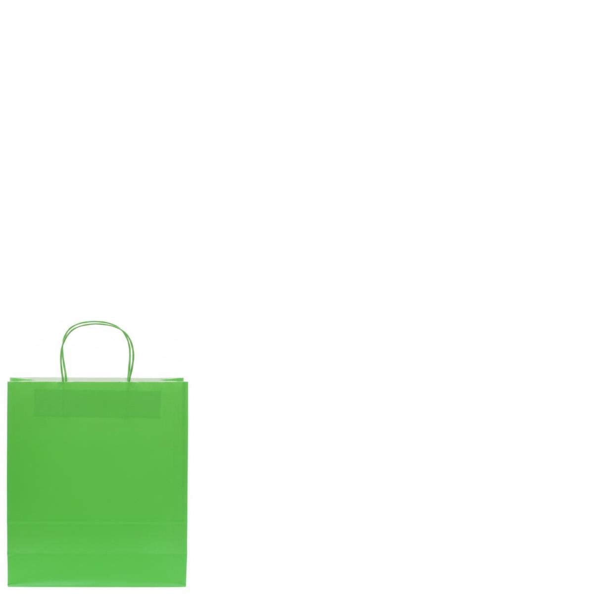 Shopper in carta h.21,5 x l.14 x p.8,5 cm colore verde chiaro