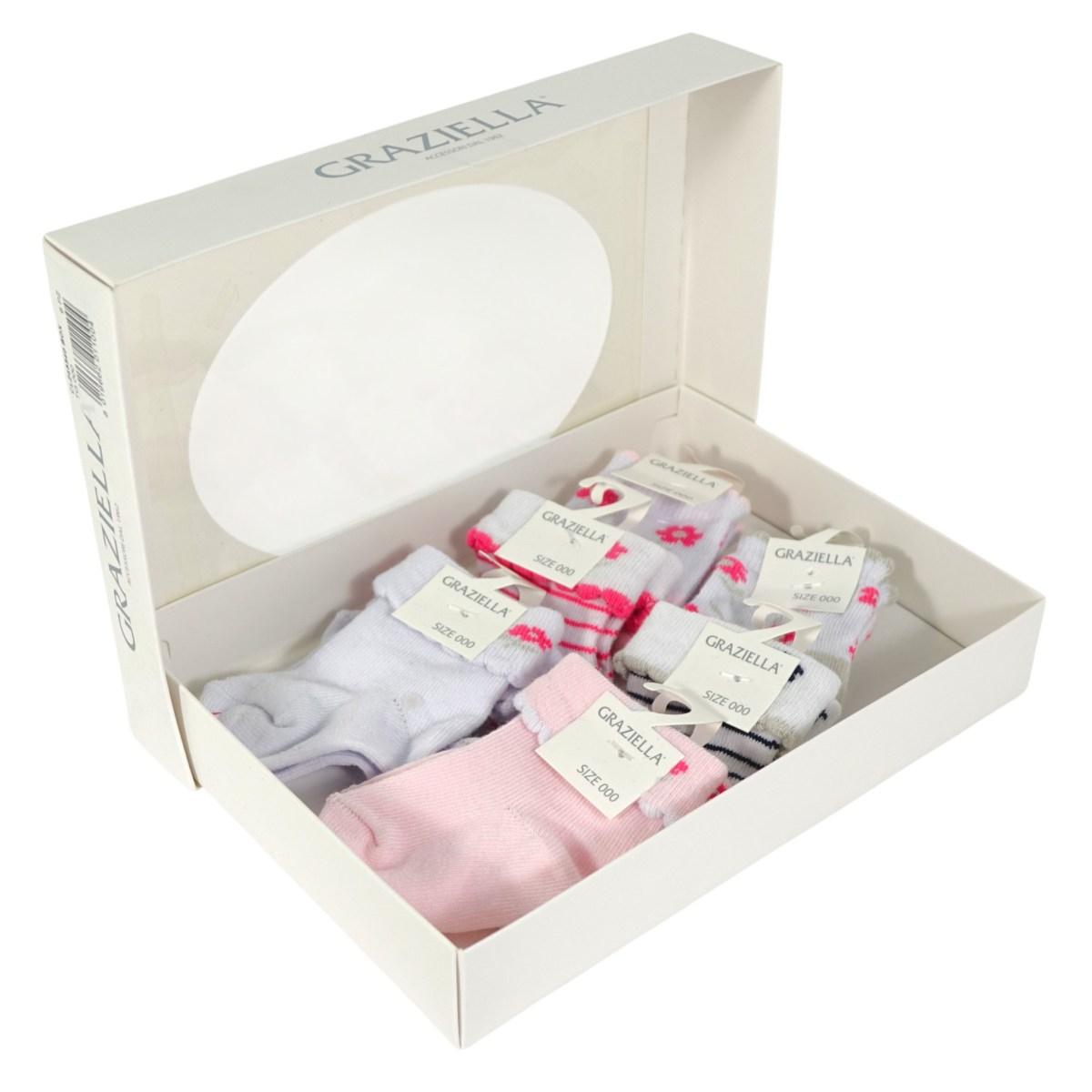 Box 6 paia calzini bimba Graziella