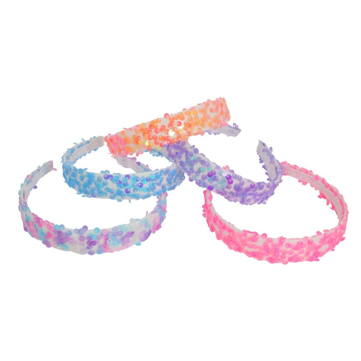 Cerchietto per capelli con paillettes colori assortiti Le Kikke