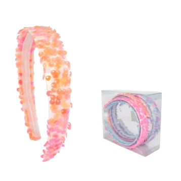 Cerchietto per capelli con paillettes colori assortiti Le Kikke
