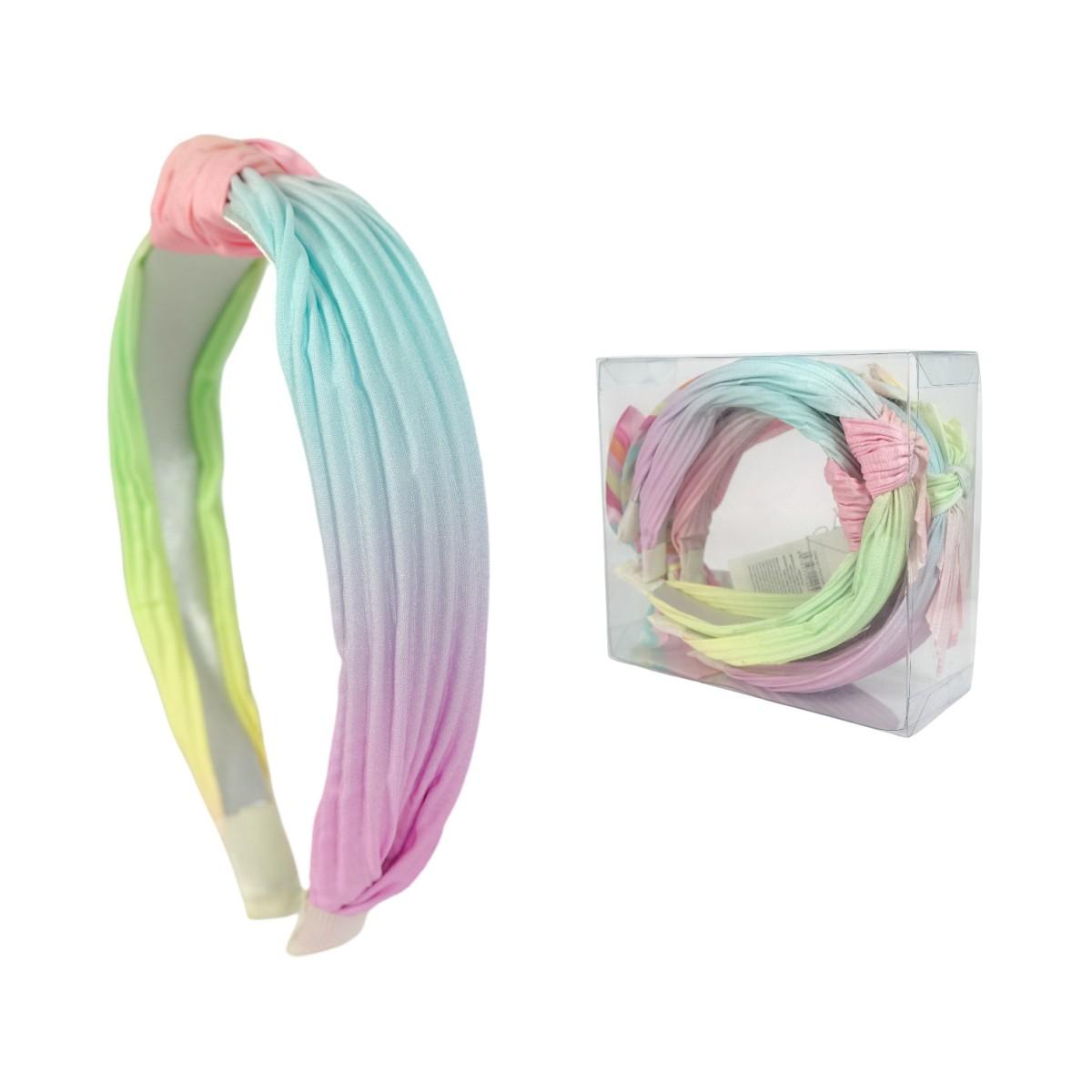Cerchietto per capelli pliss multicolor Le Kikke