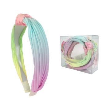 Cerchietto per capelli pliss multicolor Le Kikke
