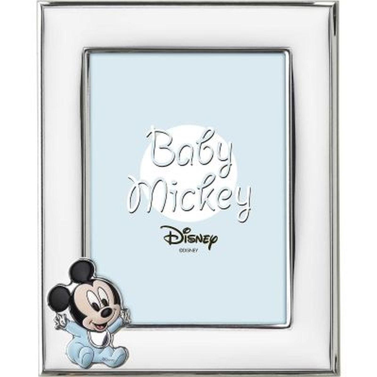 Cornice portafoto 9x13 cm Baby Mickey mouse celeste Valenti