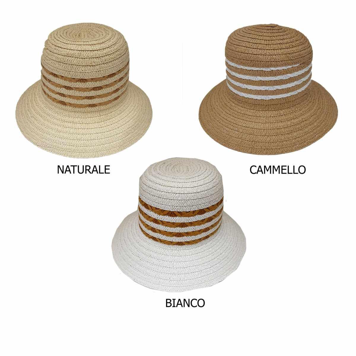 Cappello donna righe Too Chic