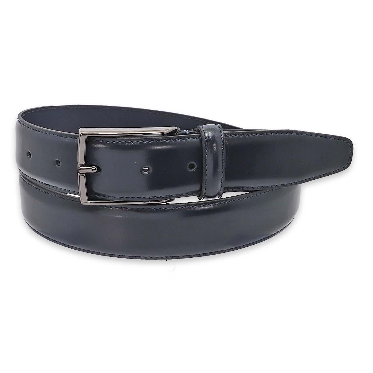 Cintura uomo in pelle abrasivato fibbia canna di fucile