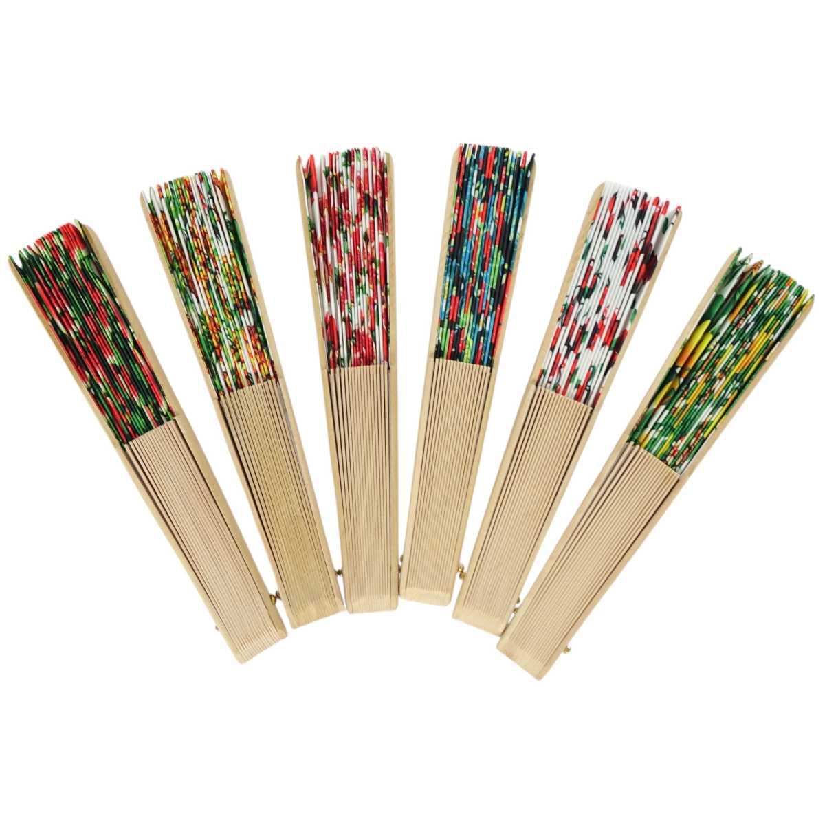 Ventaglio in tessuto fantasie assortite frutta d.43 cm