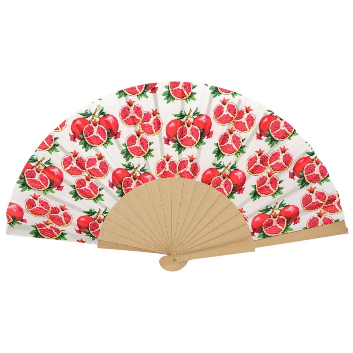 Ventaglio in tessuto fantasie assortite frutta d.43 cm