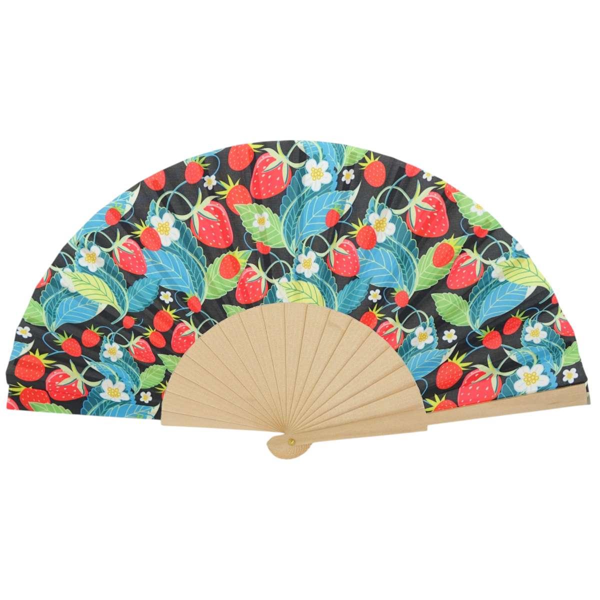 Ventaglio in tessuto fantasie assortite frutta d.43 cm