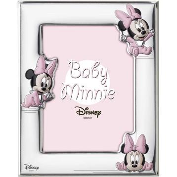 Cornice portafoto bimba 9x13 cm Baby Minnie mouse rosa Valenti