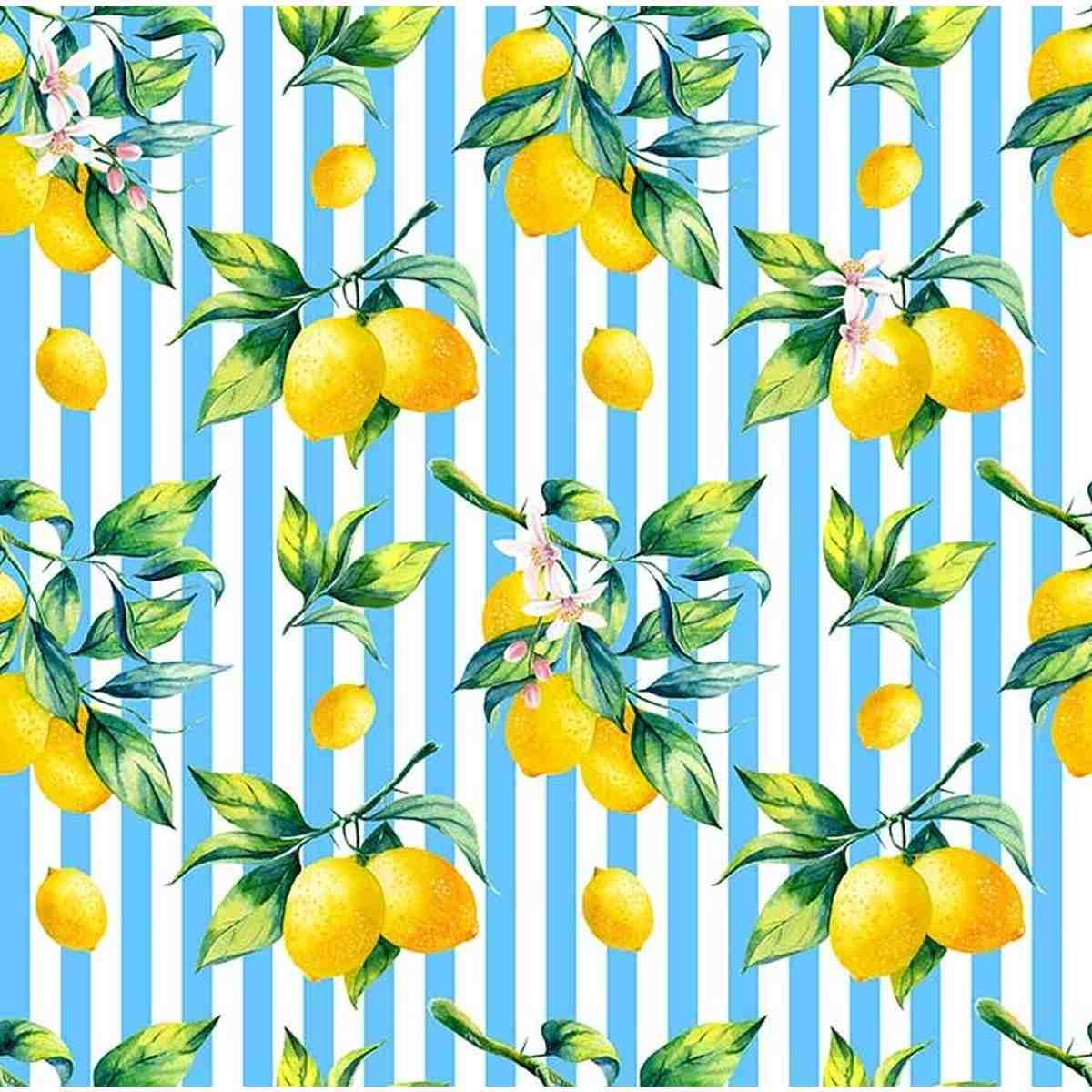 Foulard limoni e maioliche 90x90 cm