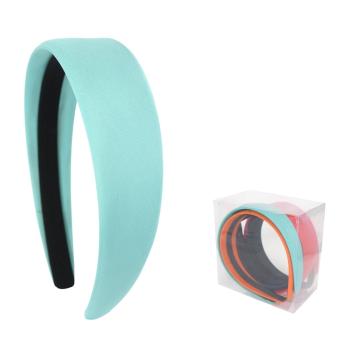 Cerchietto per capelli imbottito 4 cm raso in poliestere colori assortiti Lillà