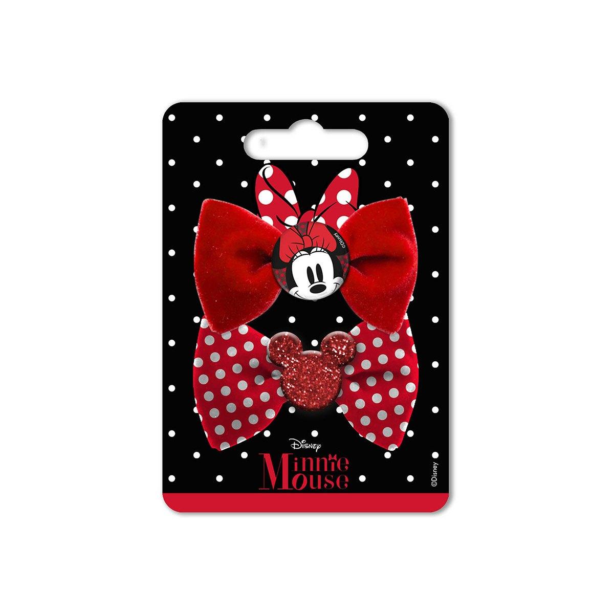 Set 2 mollette con fiocco Minnie