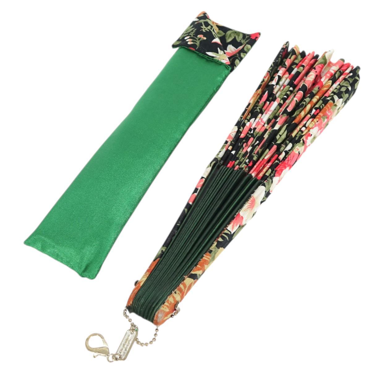 Ventaglio in seta stampa floreale