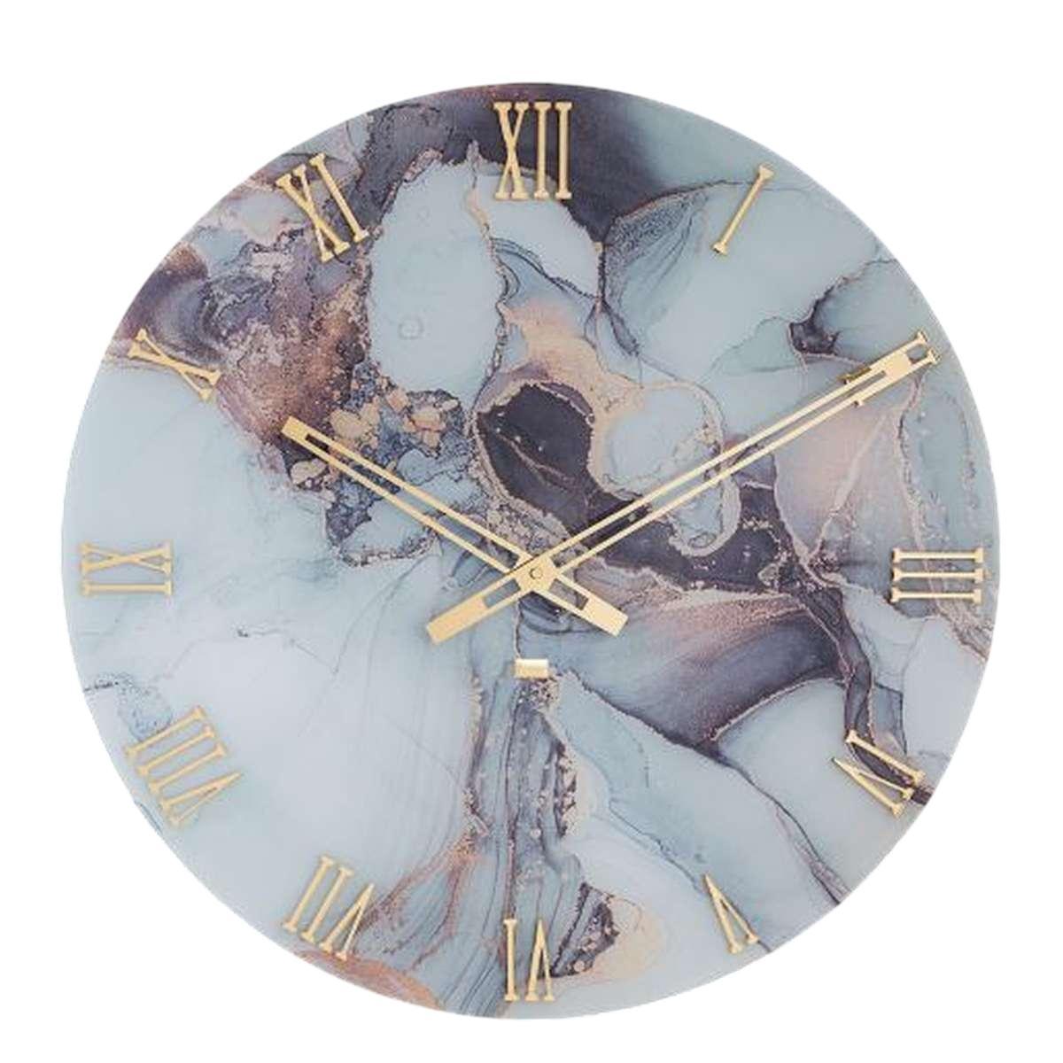 Orologio da parete in vetro temperato Paradise D.80 cm