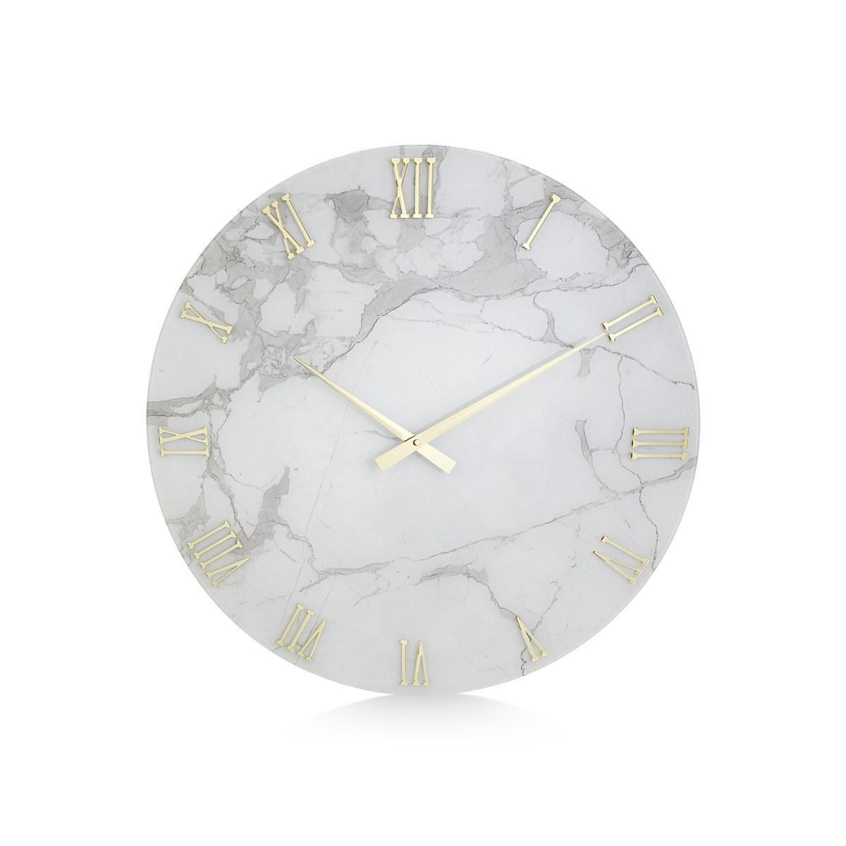 Orologio da parete bianco carrara d 80cm