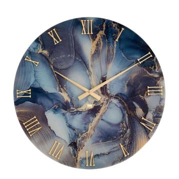 Orologio da parete in vetro temperato Ocean D.80 cm