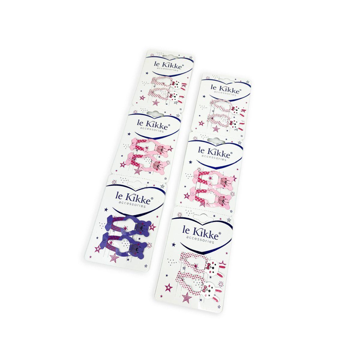 Clic clac con orsetto piatto stampato little friends Le Kikke