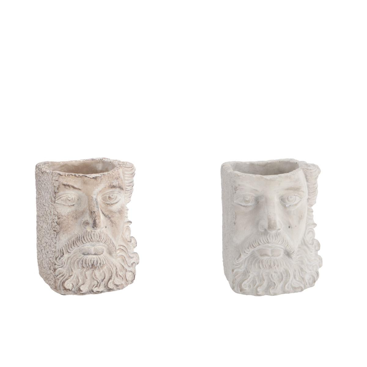 Vaso in cemento Zeus 14,5x14x h.17,5 cm