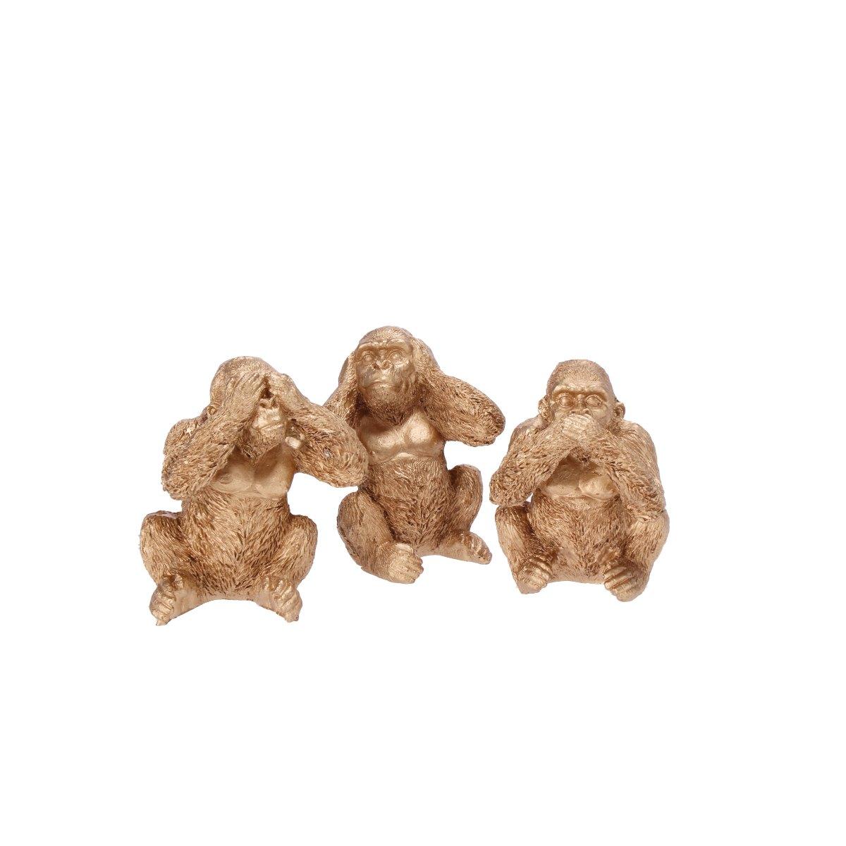 Decorazione in resina modello scimmia 7 x 5,5 x h7,5 cm