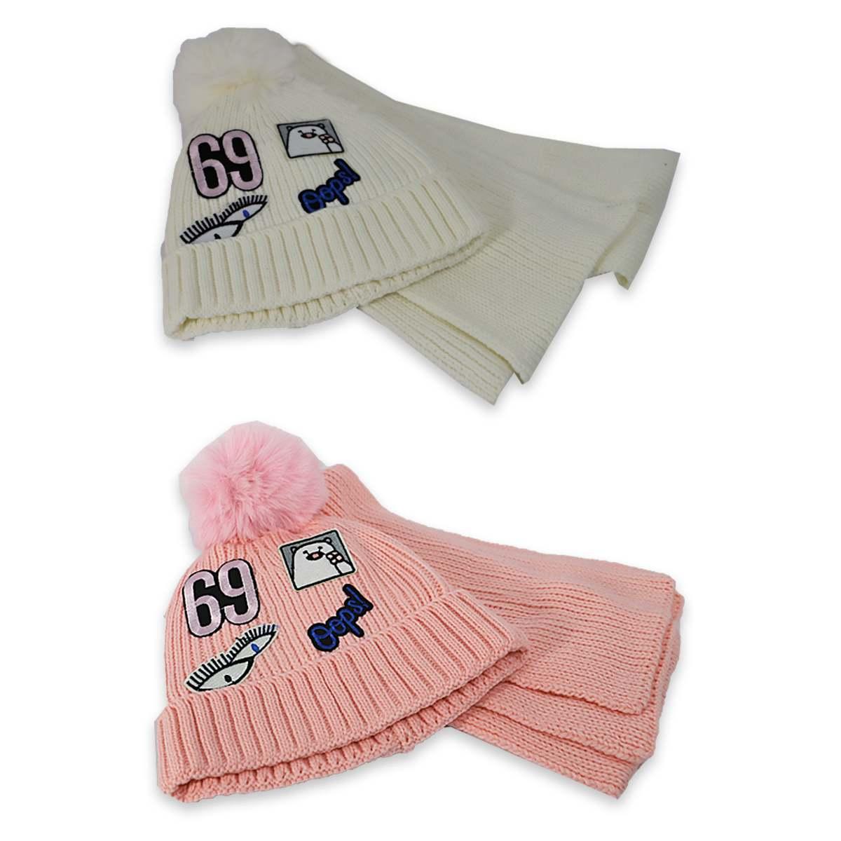 Coordinato bimba cappello e sciarpa Le Kikke